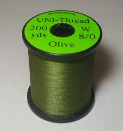 ��������� ���� UNI THREAD 8/0  olive 200 yds